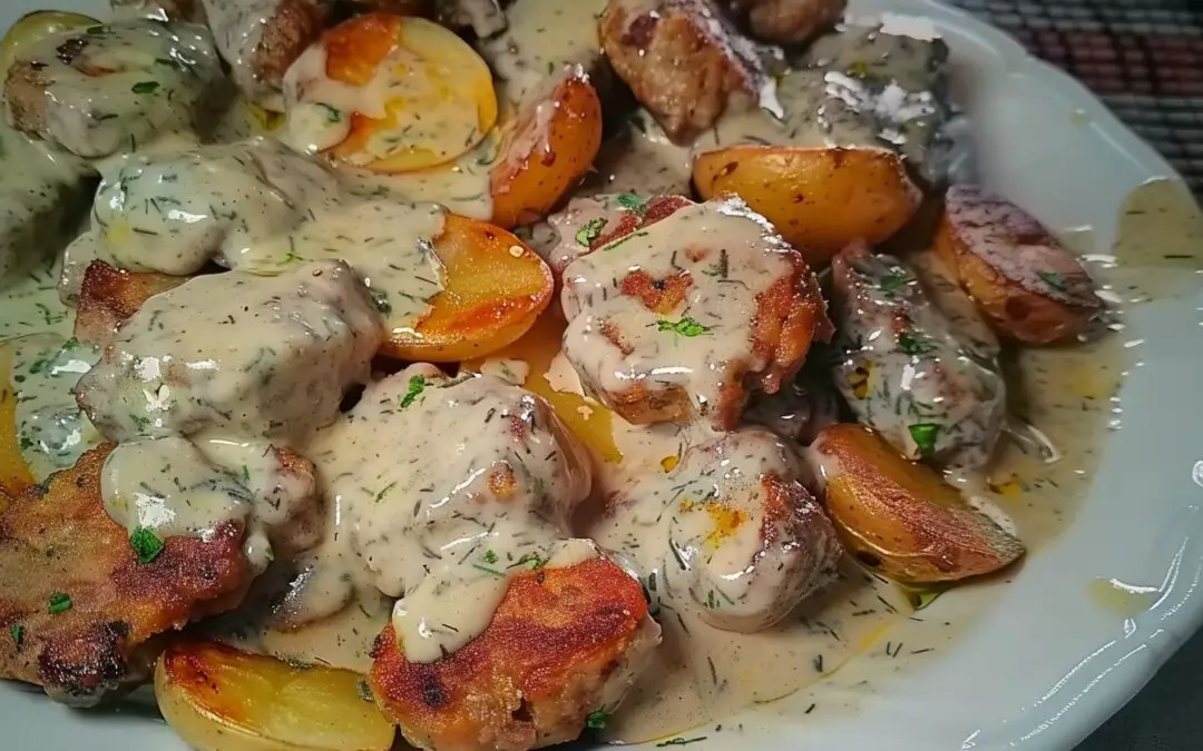 Kofta with Tahini Sauce and Potatoes: A Tasty Middle Eastern Dish