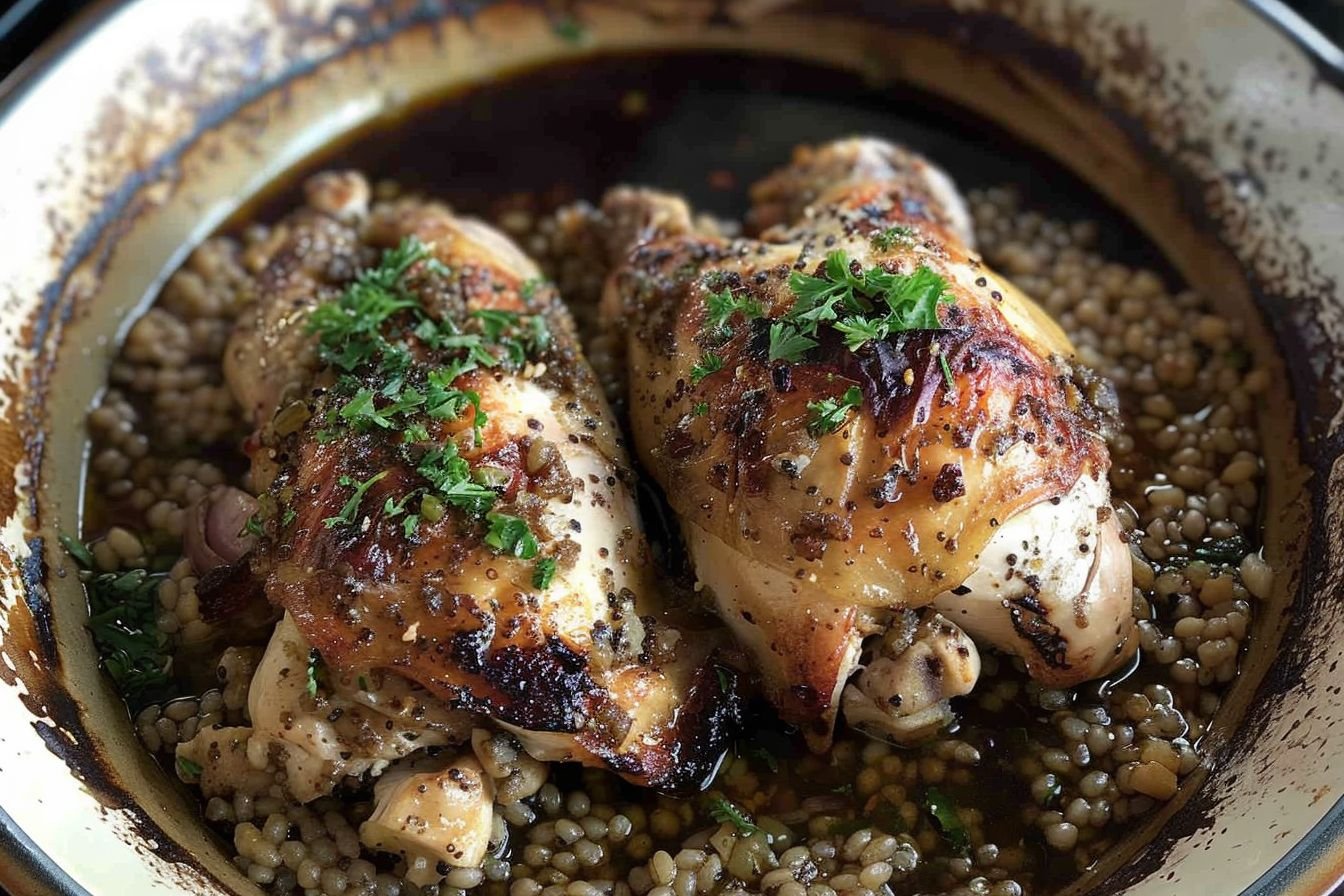 chicken stuffed with freekeh