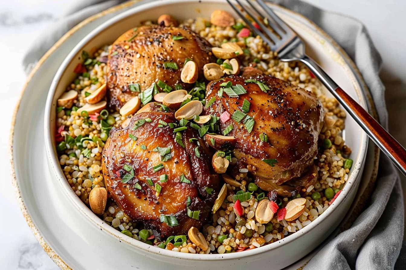 chicken with freekeh