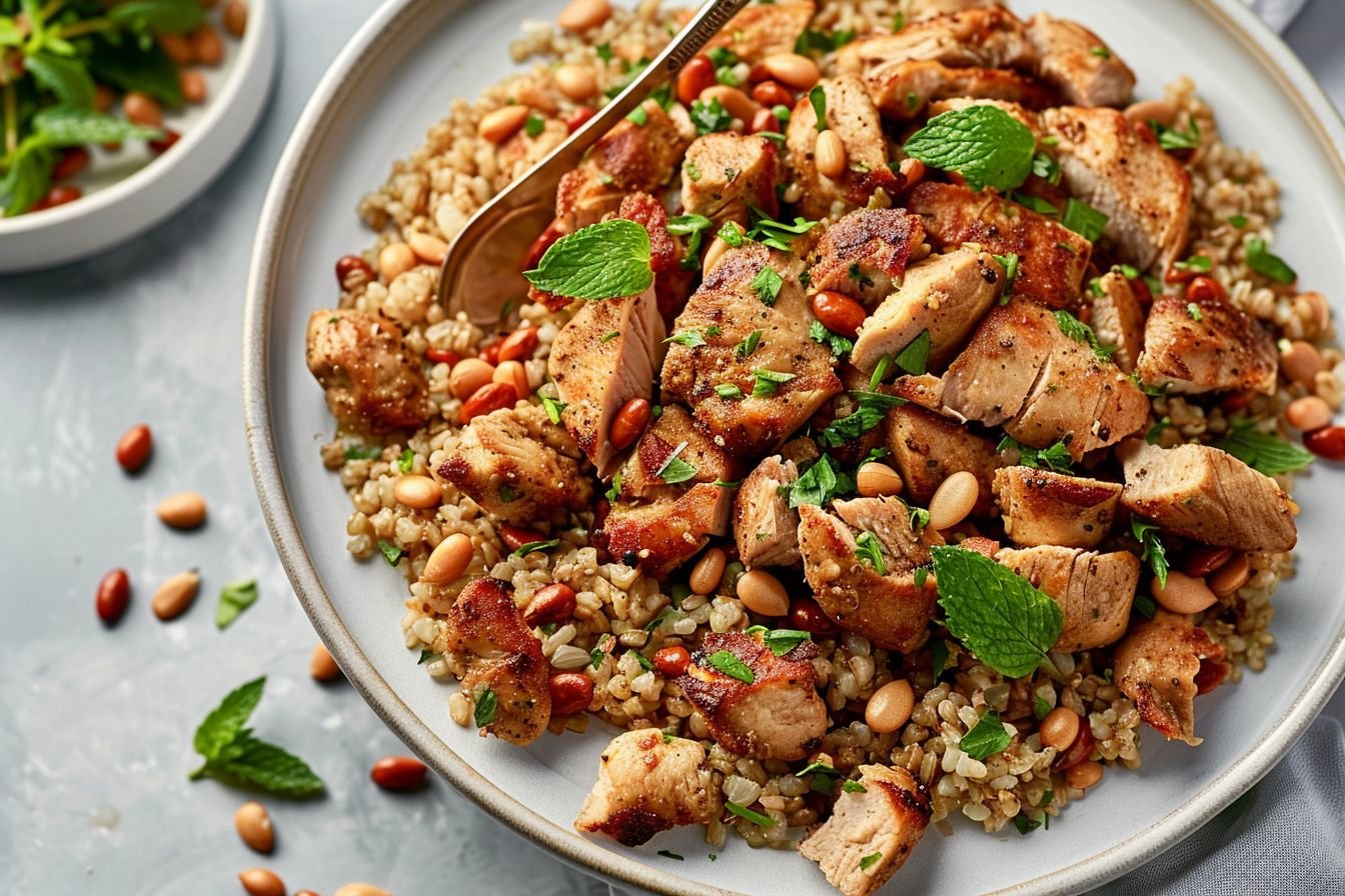 freekeh with chicken