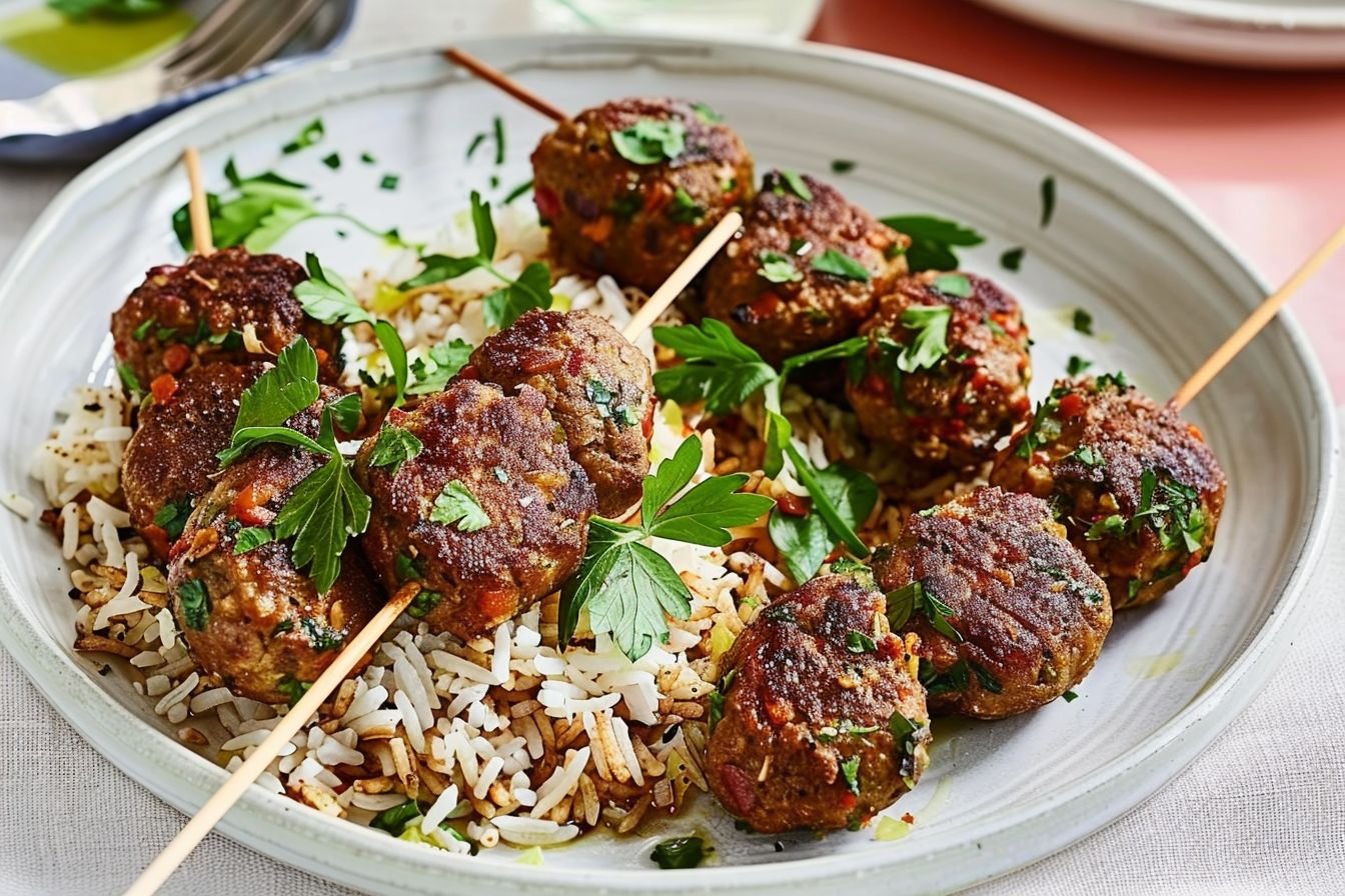 beef kofta with rice beef kofta with rice