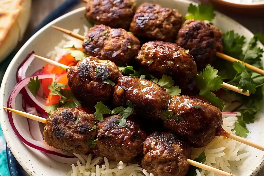 lamb kofta with yogurt sauce recipe