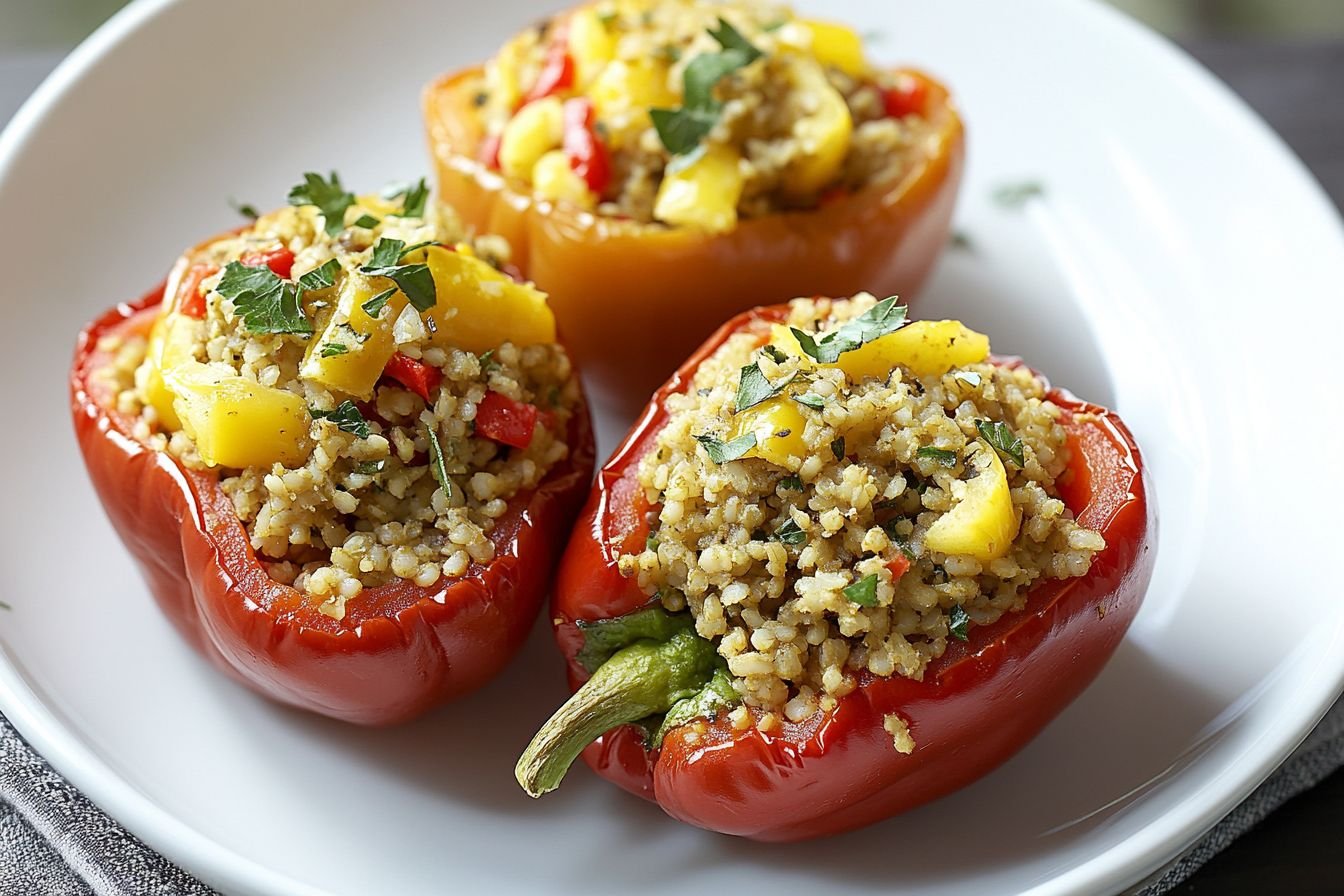 stuffed peppers with freekeh stuffed peppers with freekeh