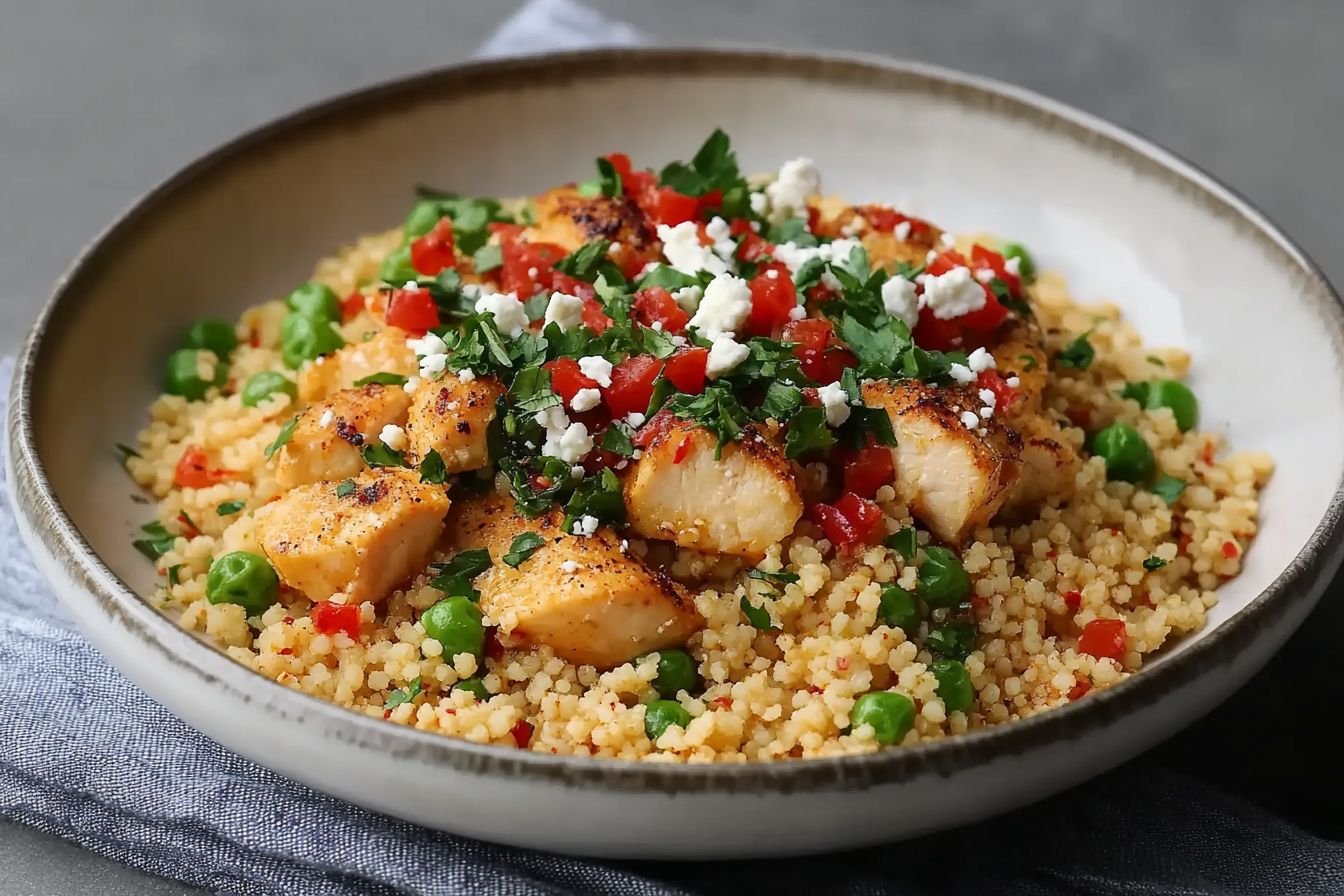 chicken breast with couscous