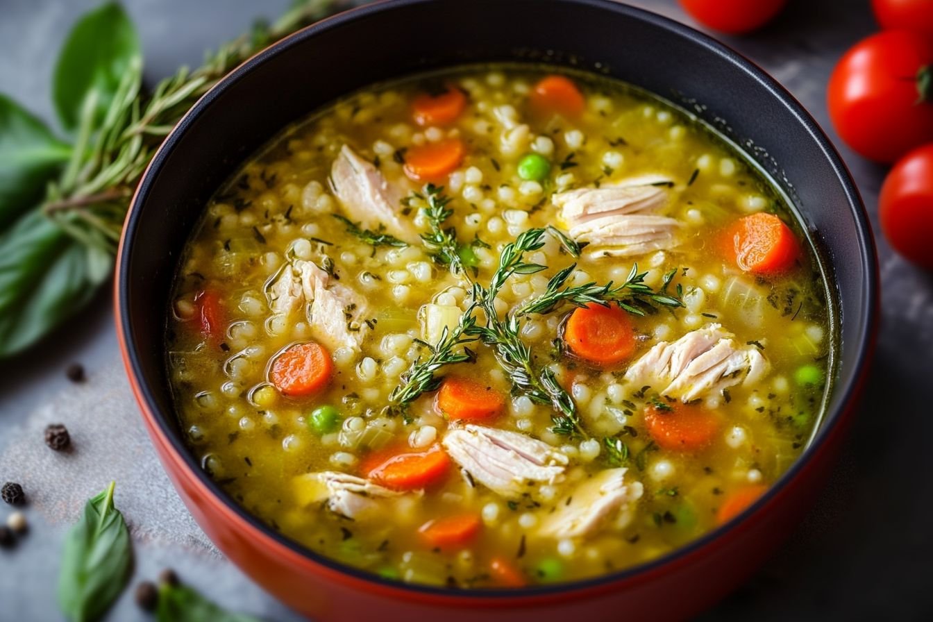 chicken soup with couscous