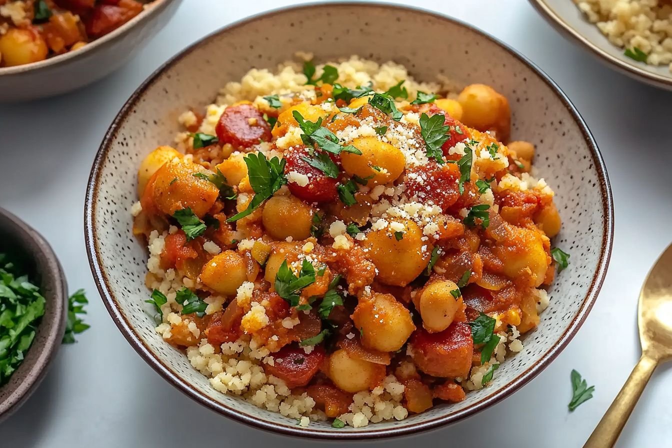 vegetable tagine with couscous
