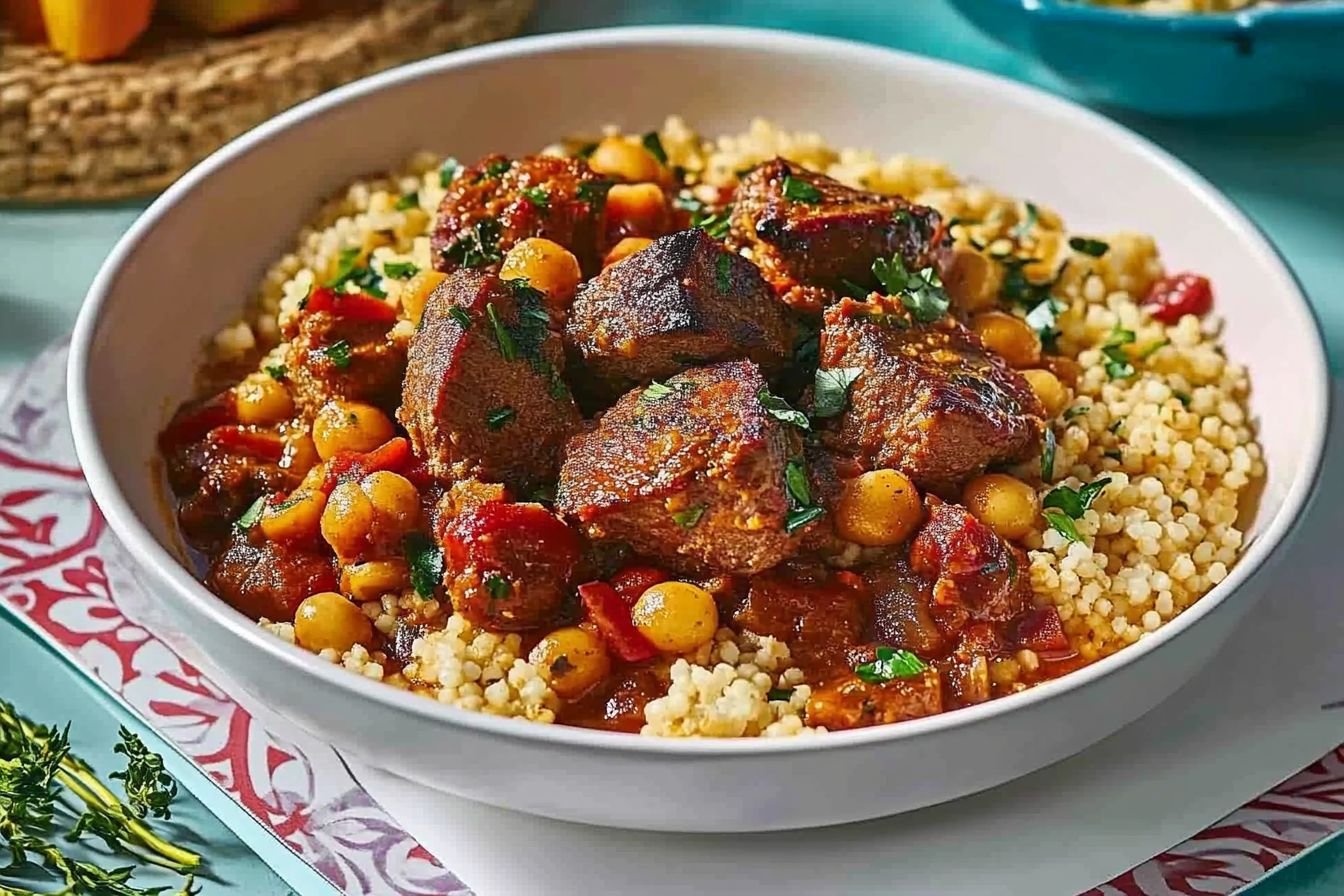lamb tagine with couscous