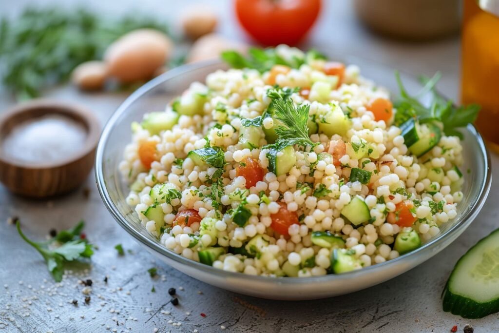 couscous with cucumber