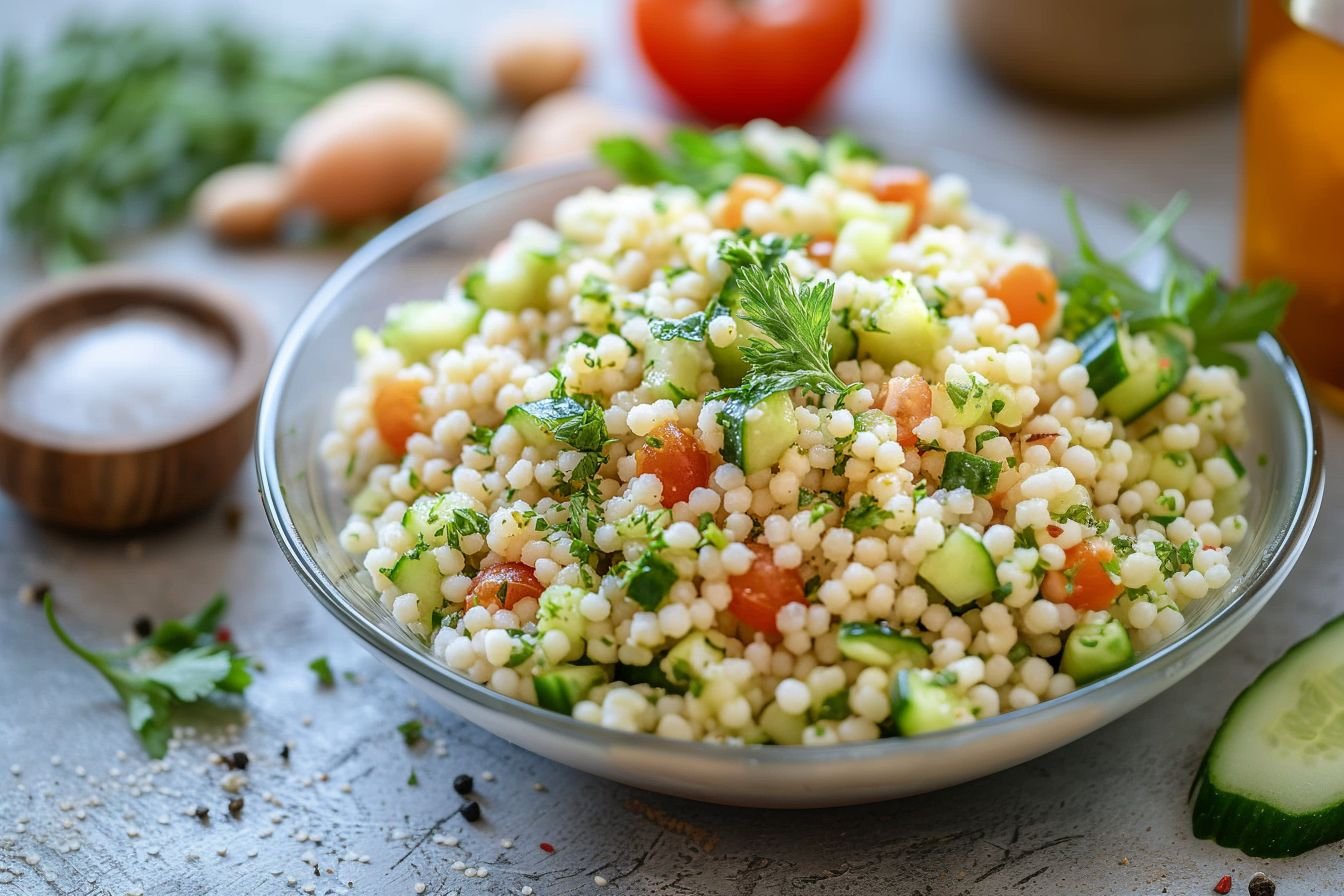 couscous with cucumber