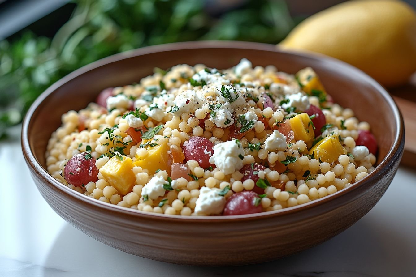 couscous with goat cheese