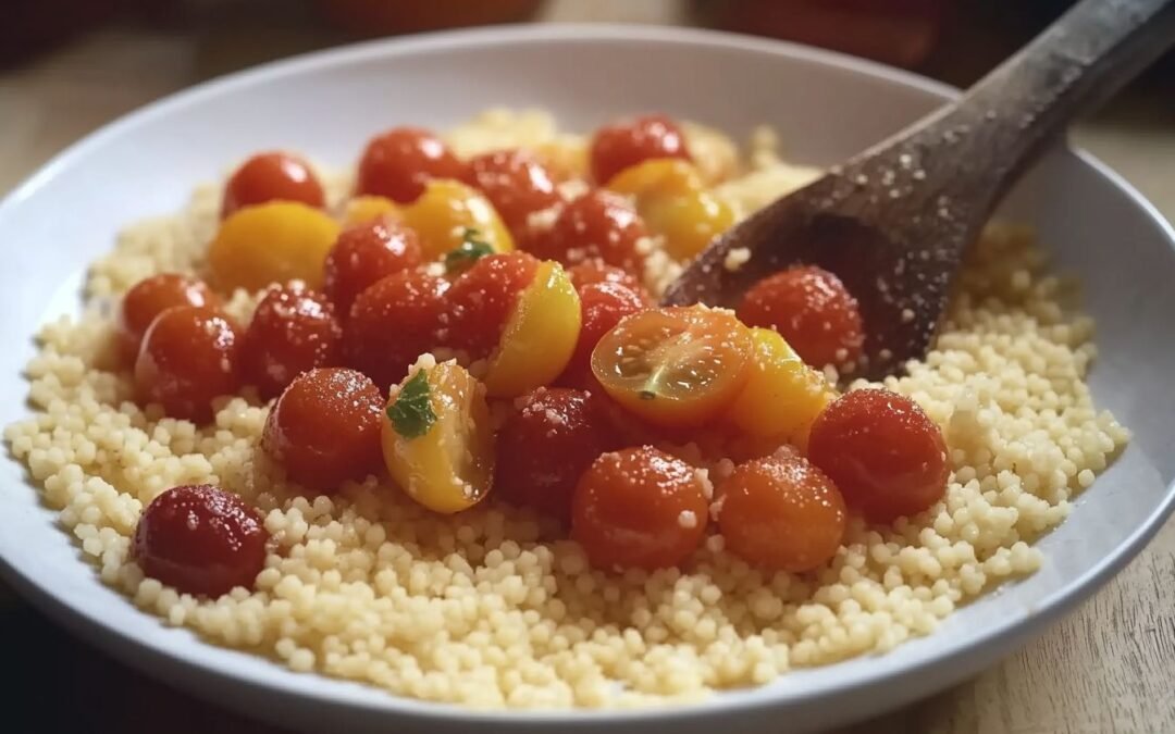 Couscous with Cherry Tomatoes: A Quick and Delicious Salad