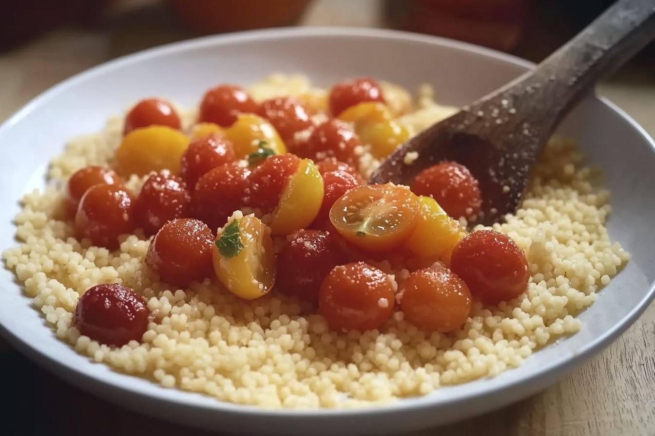 couscous with cherry tomatoes