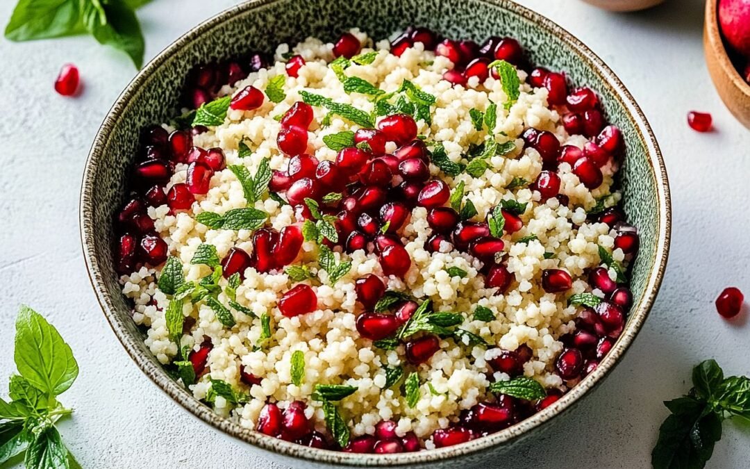 Couscous with Pomegranate: A Refreshing Salad for Your Next Meal