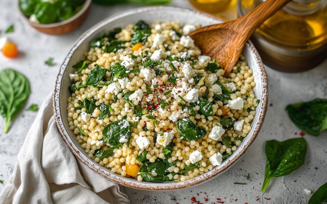 Couscous with Spinach and Feta: A Deliciously Healthy Salad