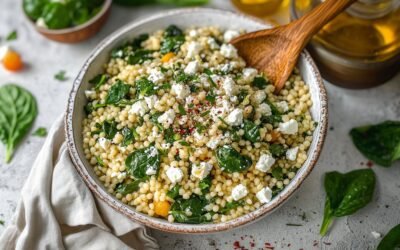Couscous with Spinach and Feta: A Deliciously Healthy Salad