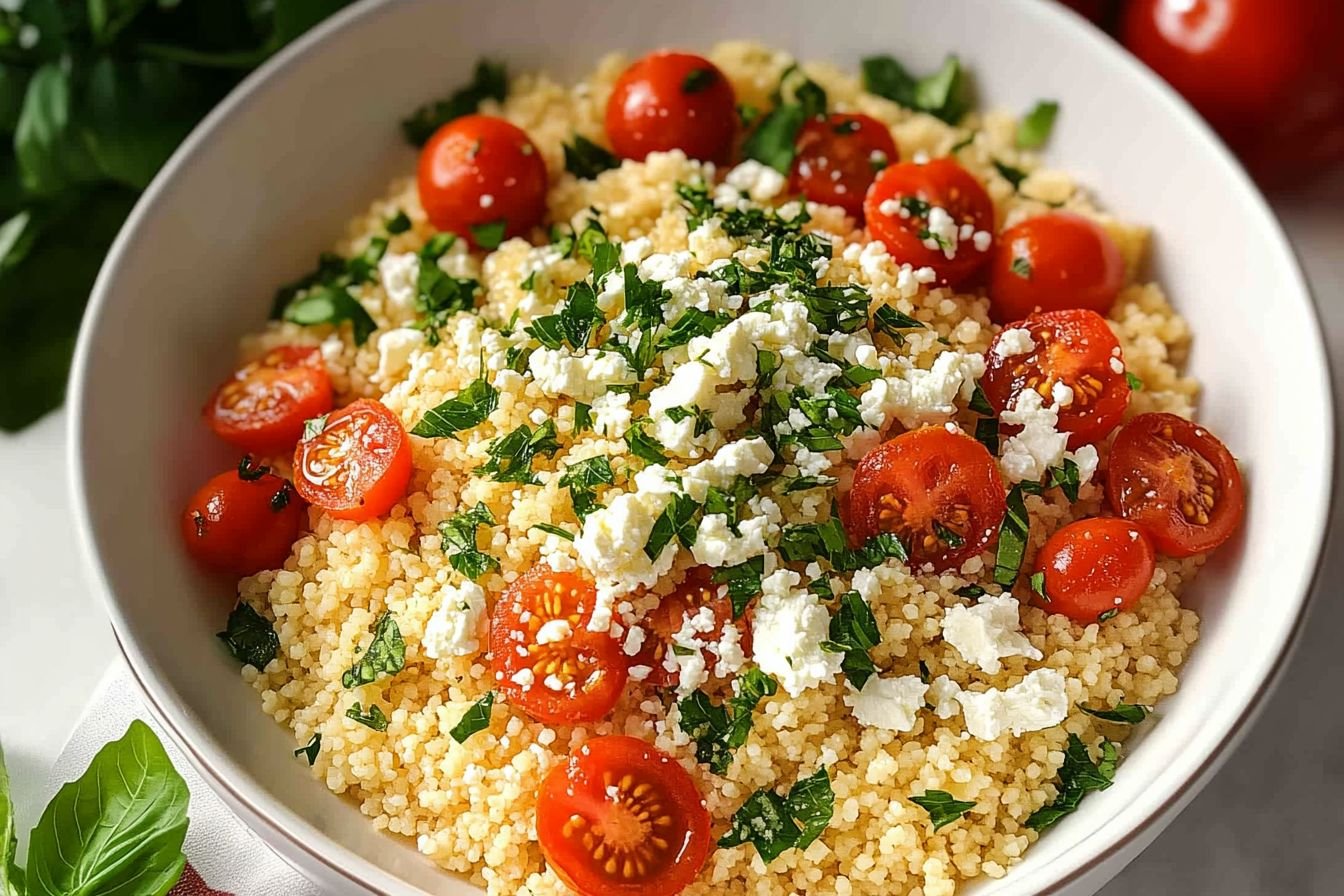 couscous with tomatoes and feta