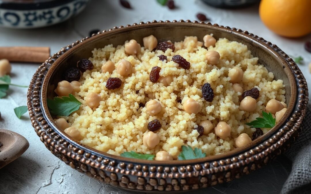Moroccan Couscous with Raisins: A Deliciously Sweet and Savory Side Dish
