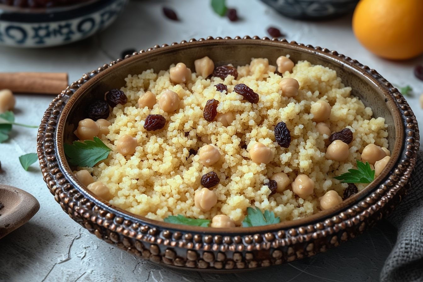 moroccan couscous with raisins