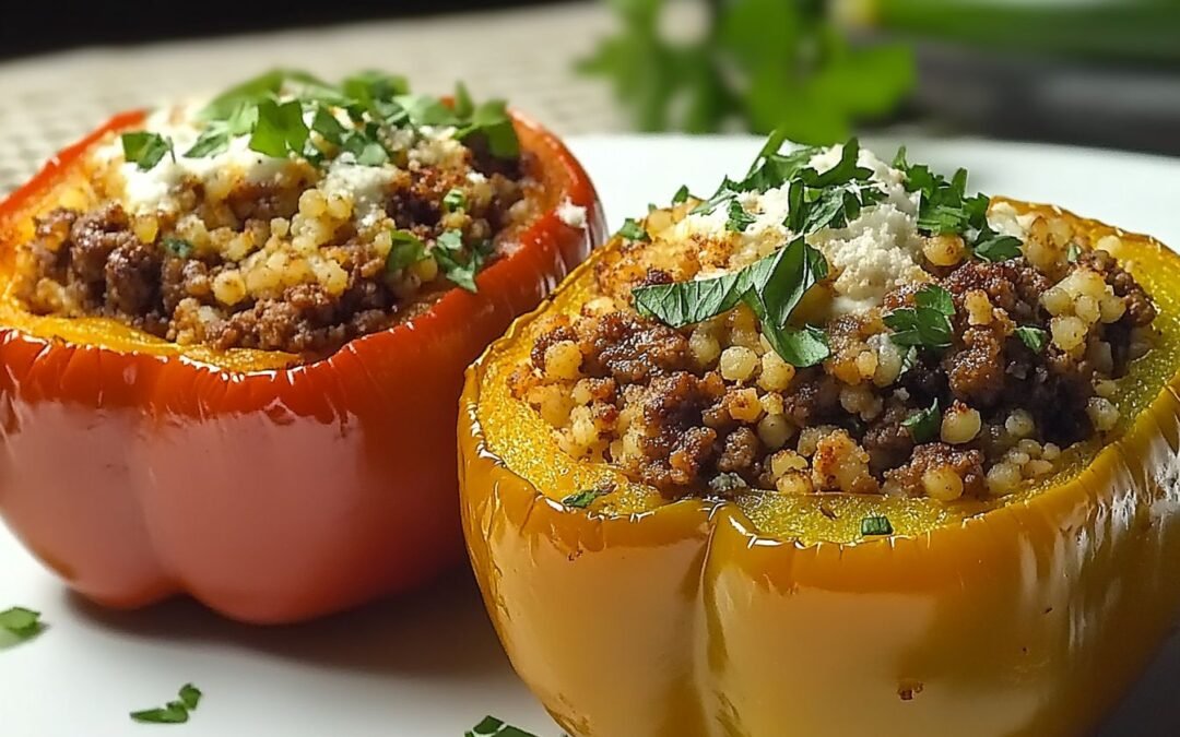 Stuffed Peppers with Couscous and Ground Beef: A Delicious and Easy Dinner Recipe