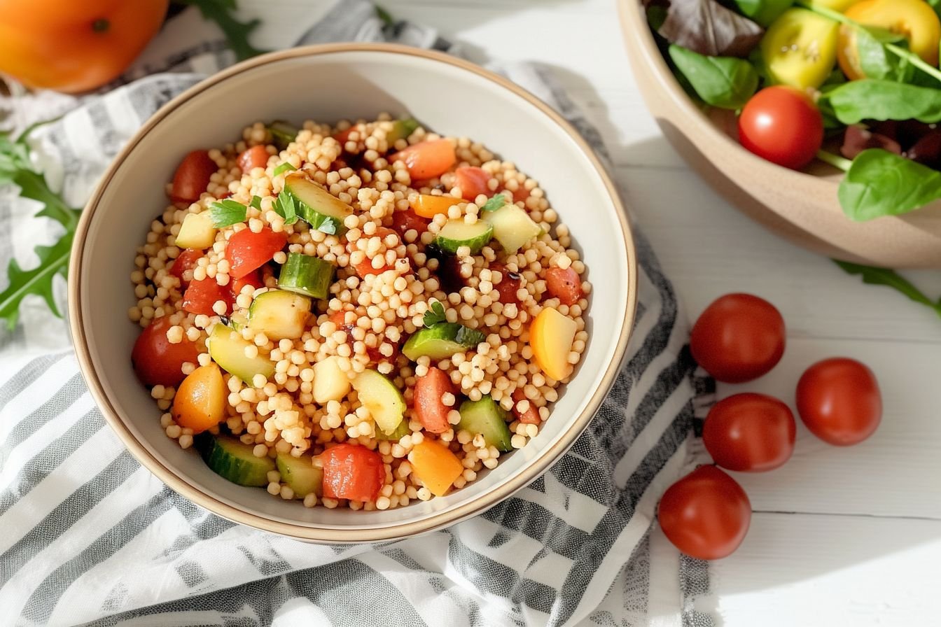 couscous with balsamic vinegar
