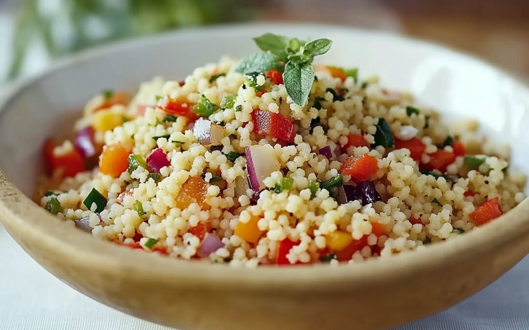 Couscous with Peppers and Onions: A Colorful and Flavorful Side Dish