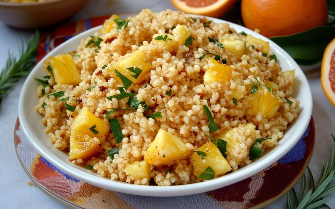 Couscous with Pineapple and Orange: A Refreshing Tropical Side Dish