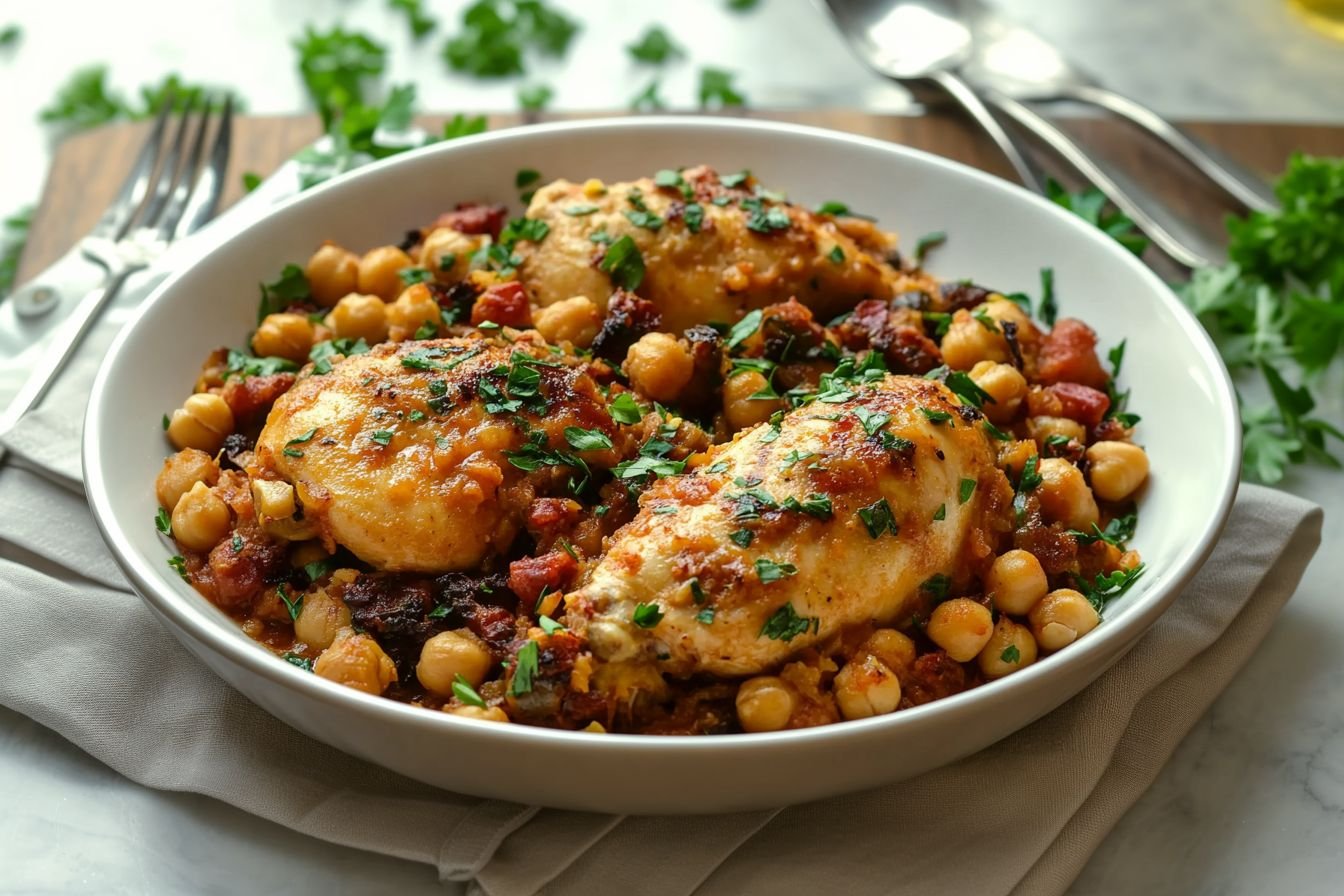 Chicken and Chickpea Tagine