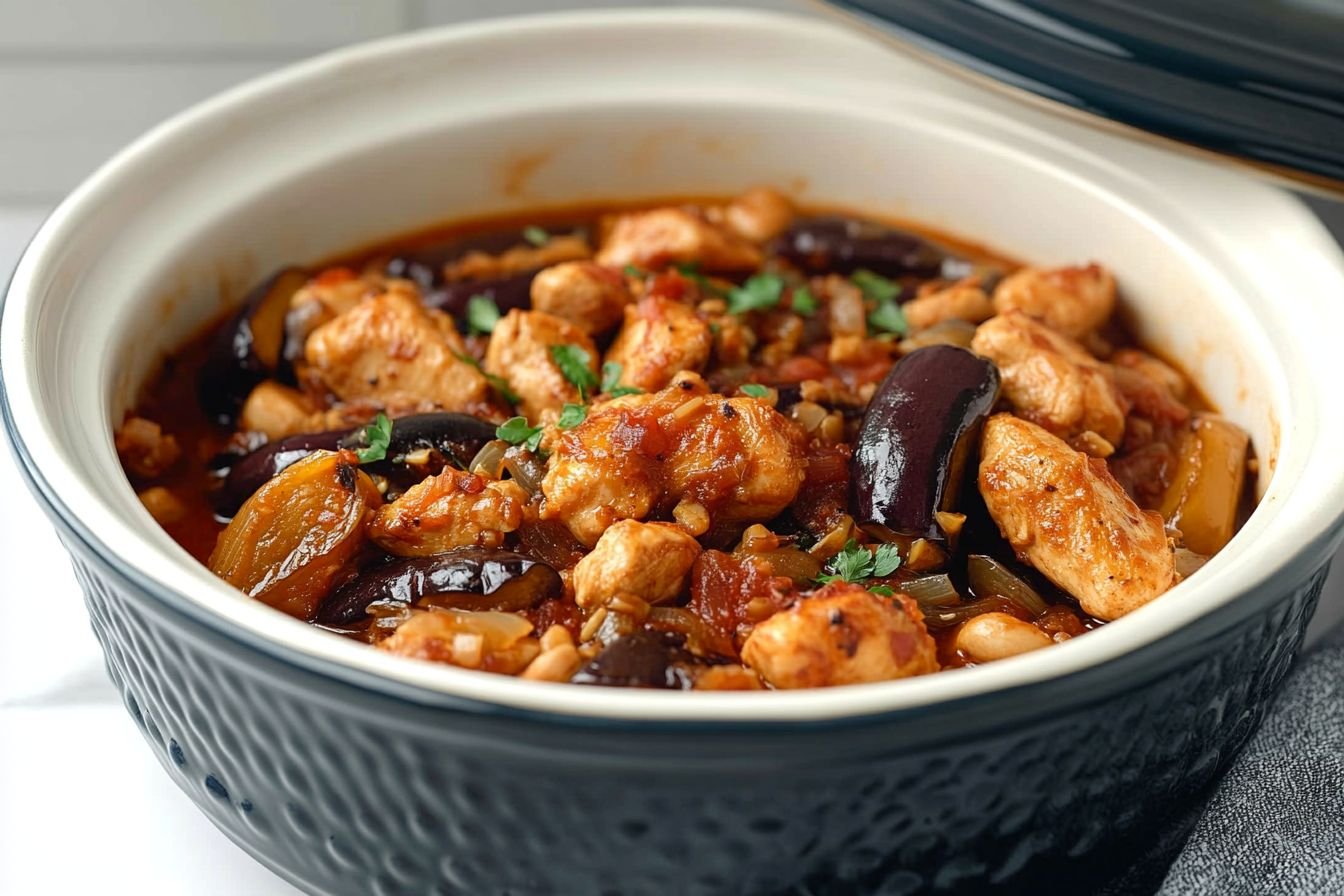 chicken and eggplant tagine chicken and eggplant tagine