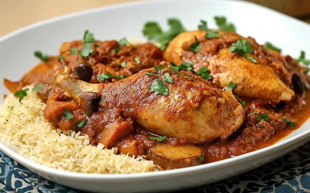 Chicken Tagine with Harissa: A Warm and Spicy North African Dish