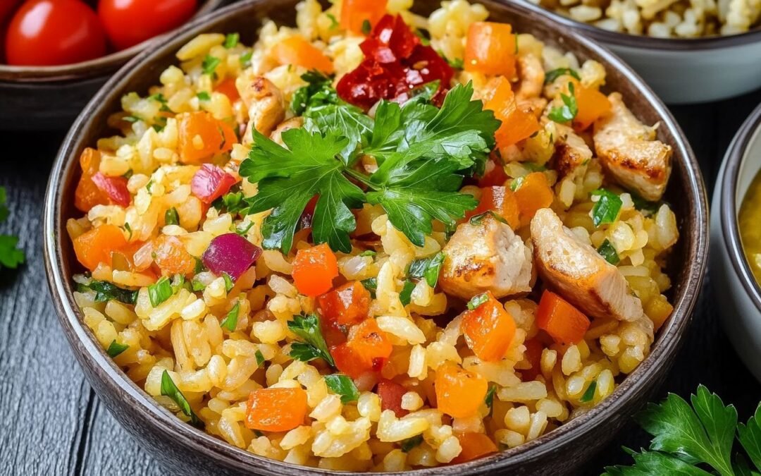 Makbous Recipe: A Traditional Rice Dish with Spiced Chicken