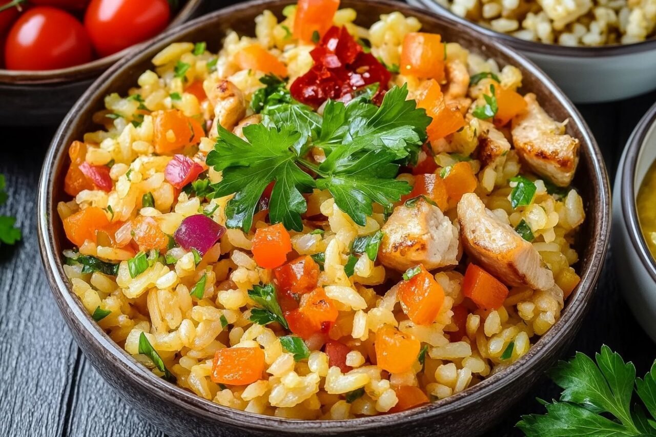 Mackou Makbous Recipe: A Traditional Rice Dish with Spiced Chicken - Middle ...