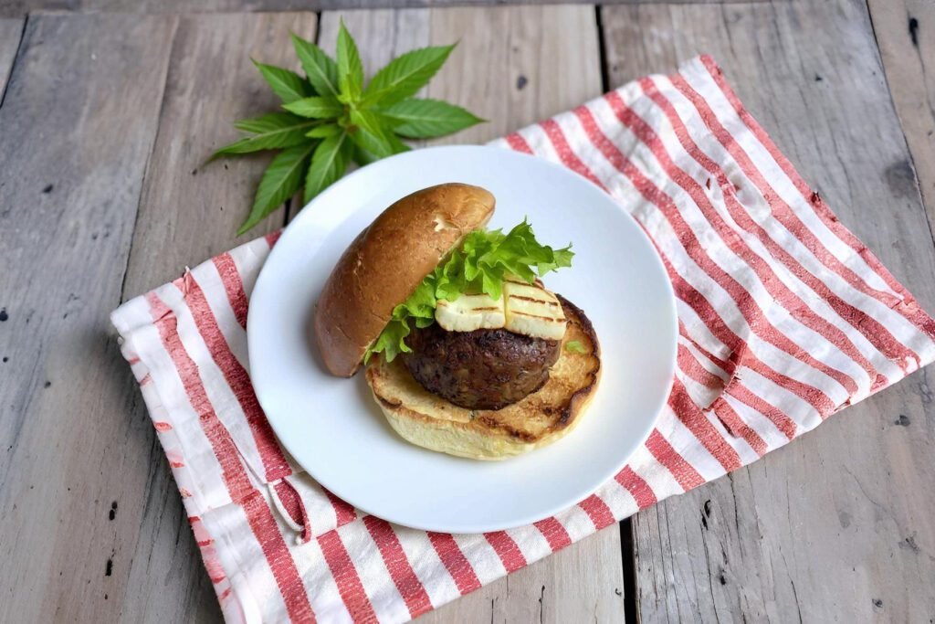 mint lamb burgers